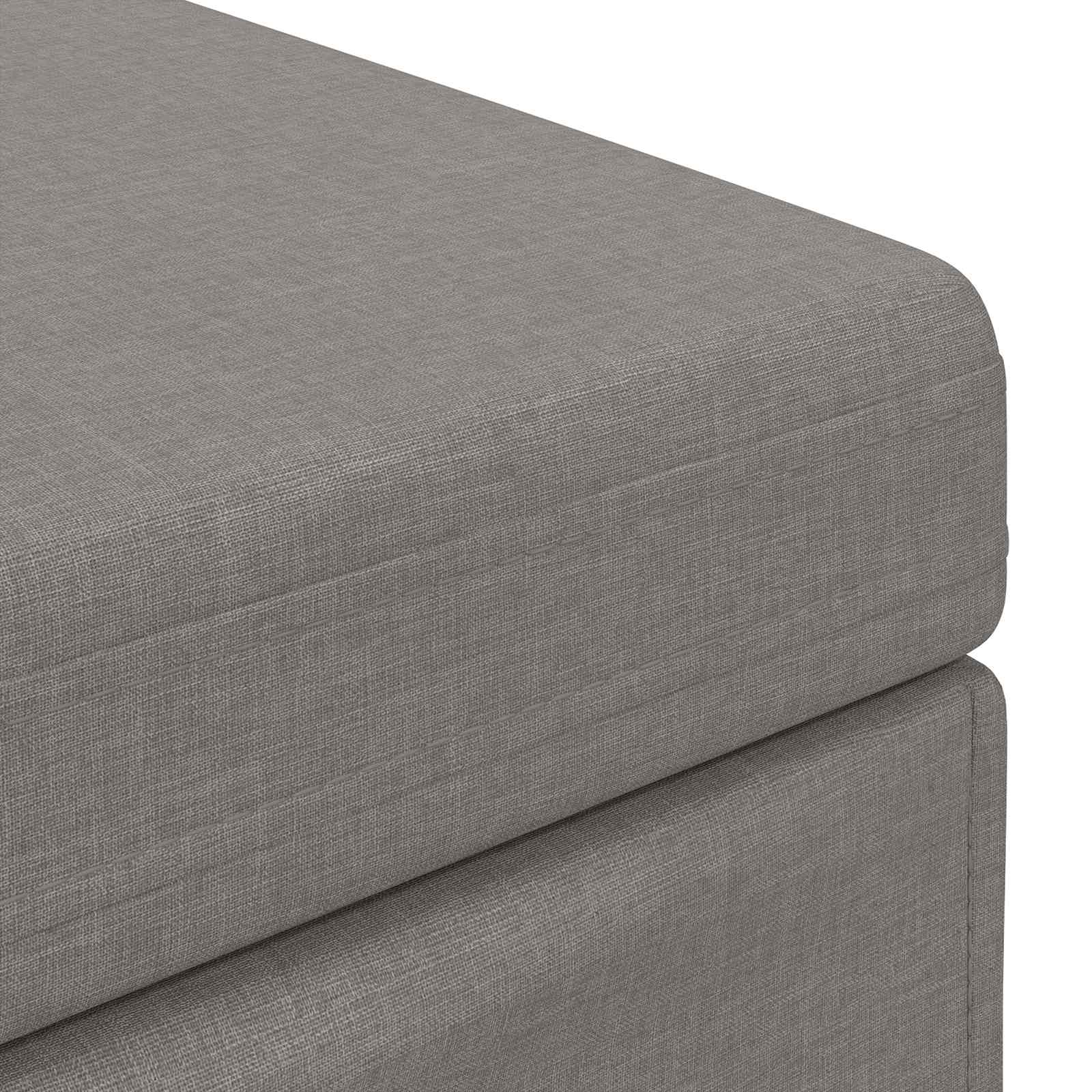 Tabouret Taupe 81 x 41 x 40 cm Tissu et bois stratifié - XIOS