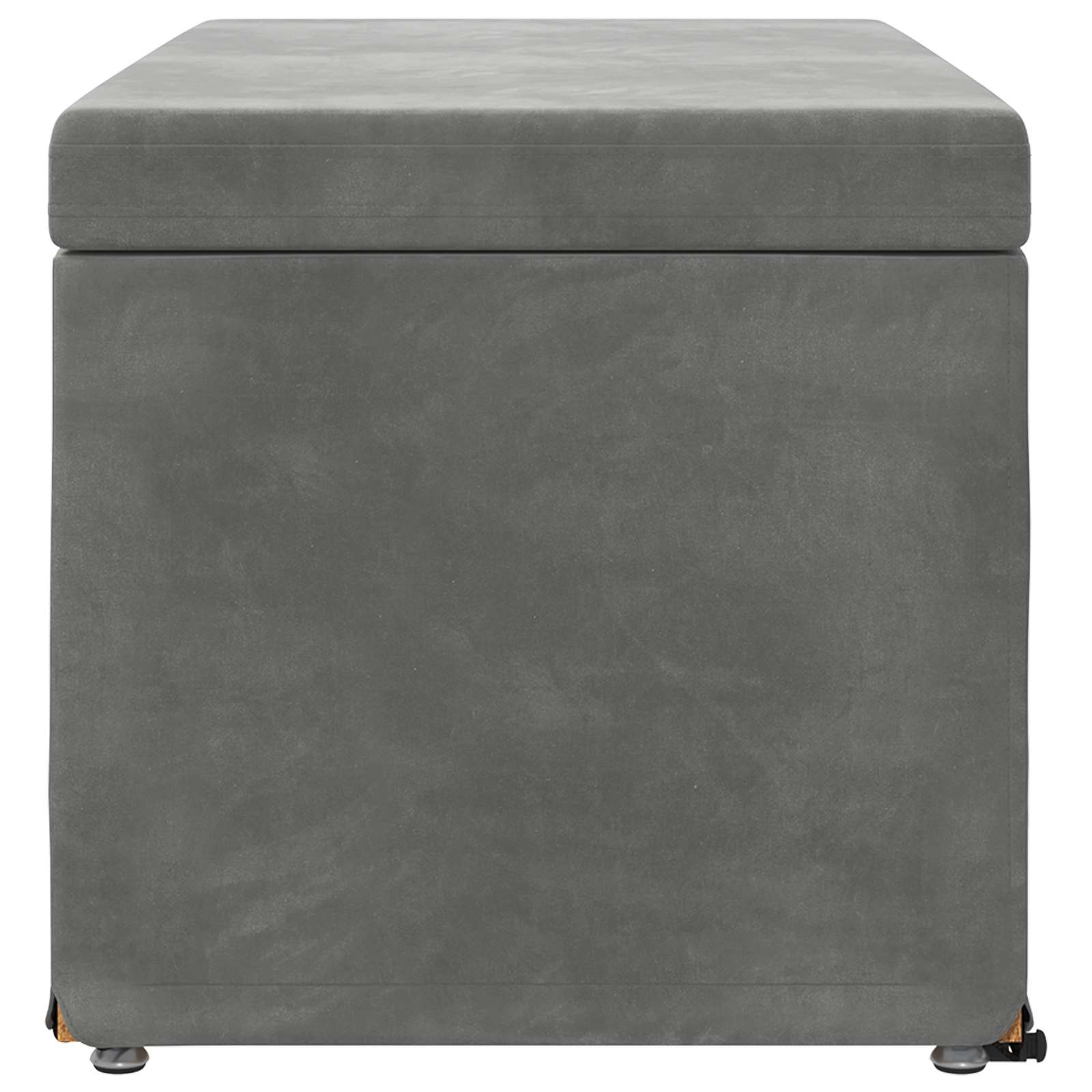 Tabouret Gris foncé 81 x 41 x 40 cm Velours et Bois Composite - XIOS