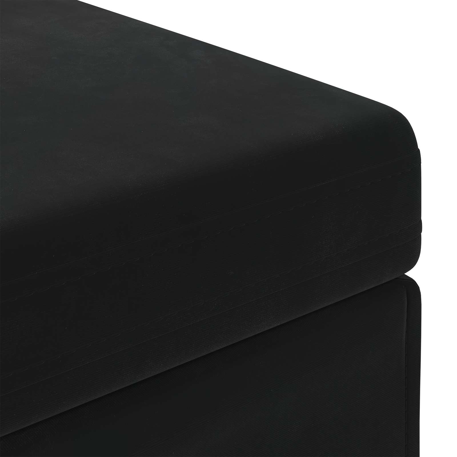 Tabouret Noir 81 x 41 x 40 cm Velours et Bois Composite - XIOS