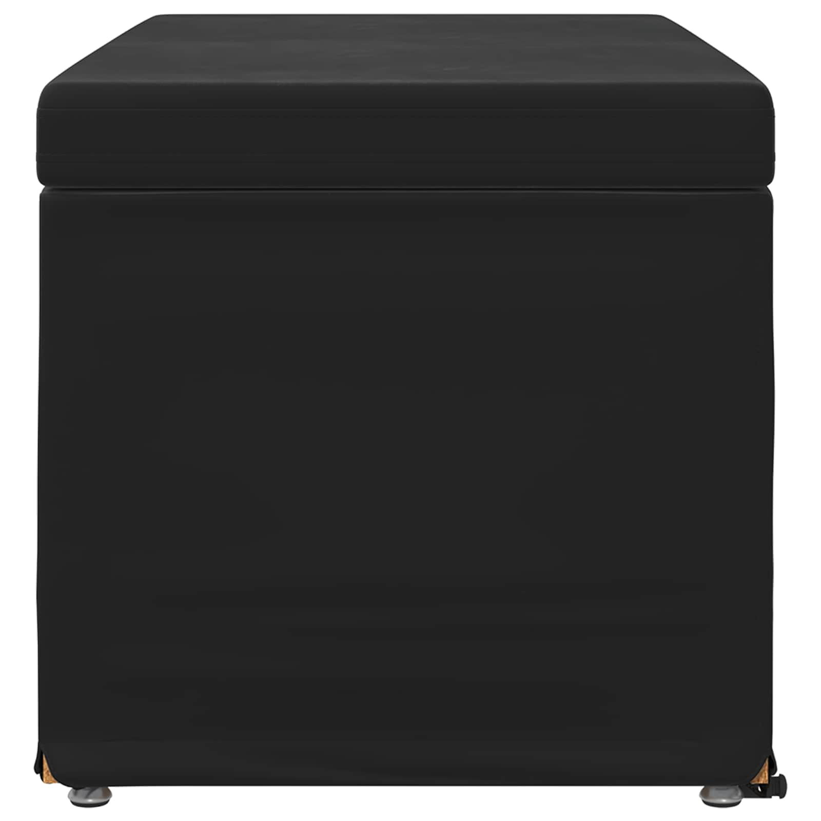 Tabouret Noir 81 x 41 x 40 cm Velours et Bois Composite - XIOS