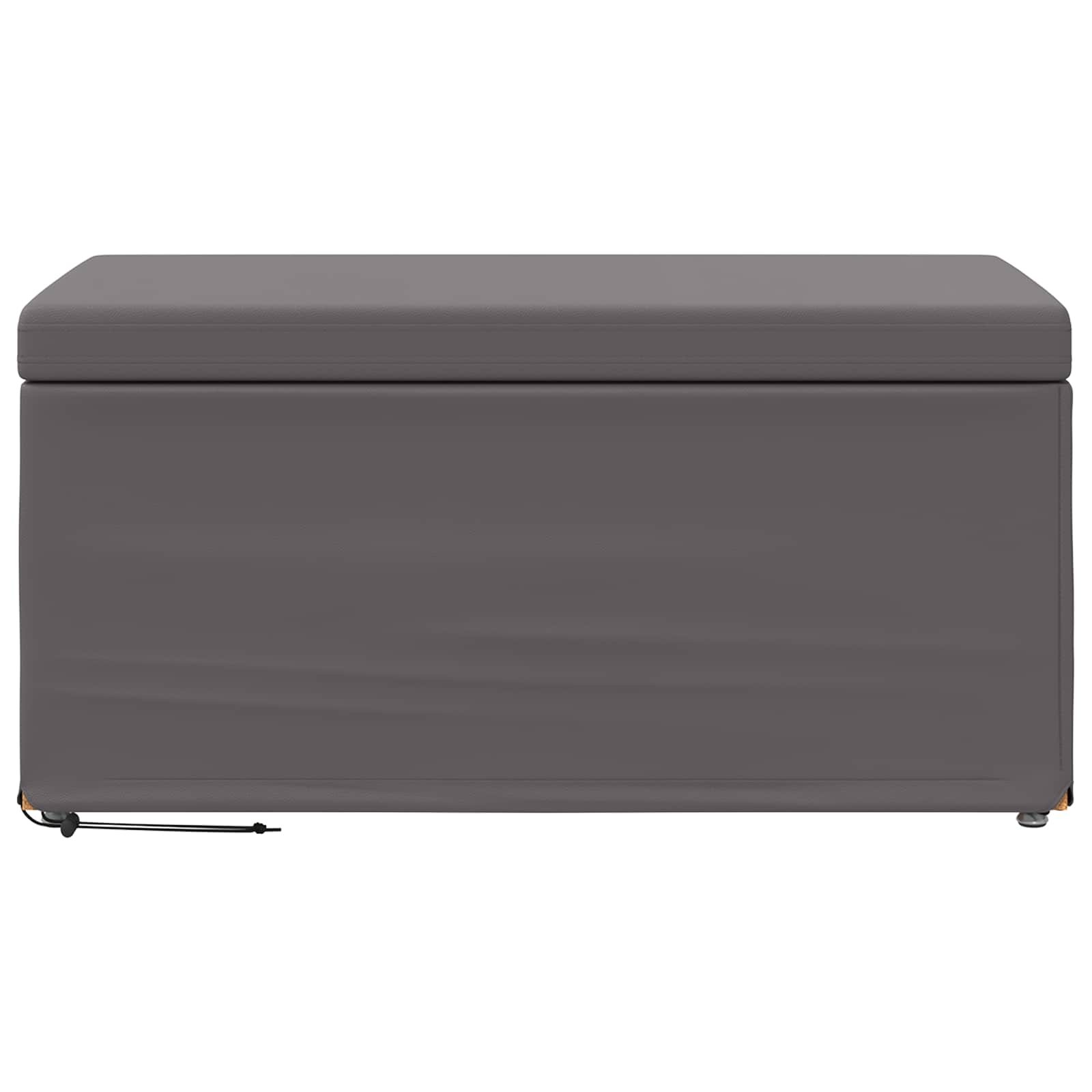 Tabouret Gris Cuir Synthétique et Bois Composite - XIOS