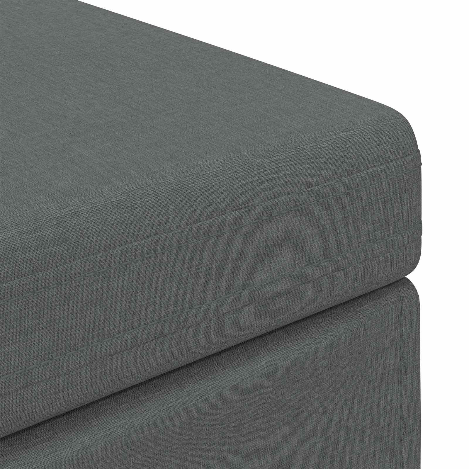Tabouret Gris foncé 101 x 41 x 40 cm Tissu et bois stratifié - XIOS