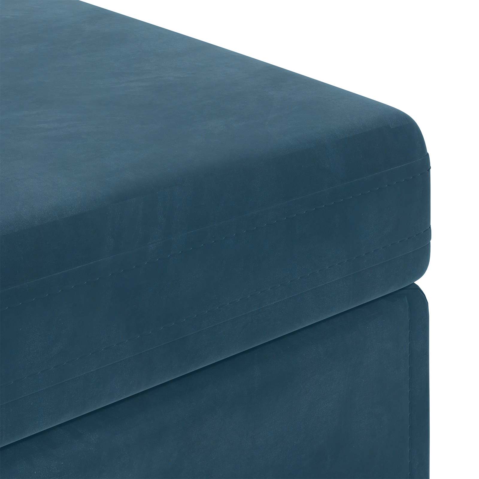 Tabouret Bleu 101 x 41 x 40 cm Velours et Bois Composite - XIOS