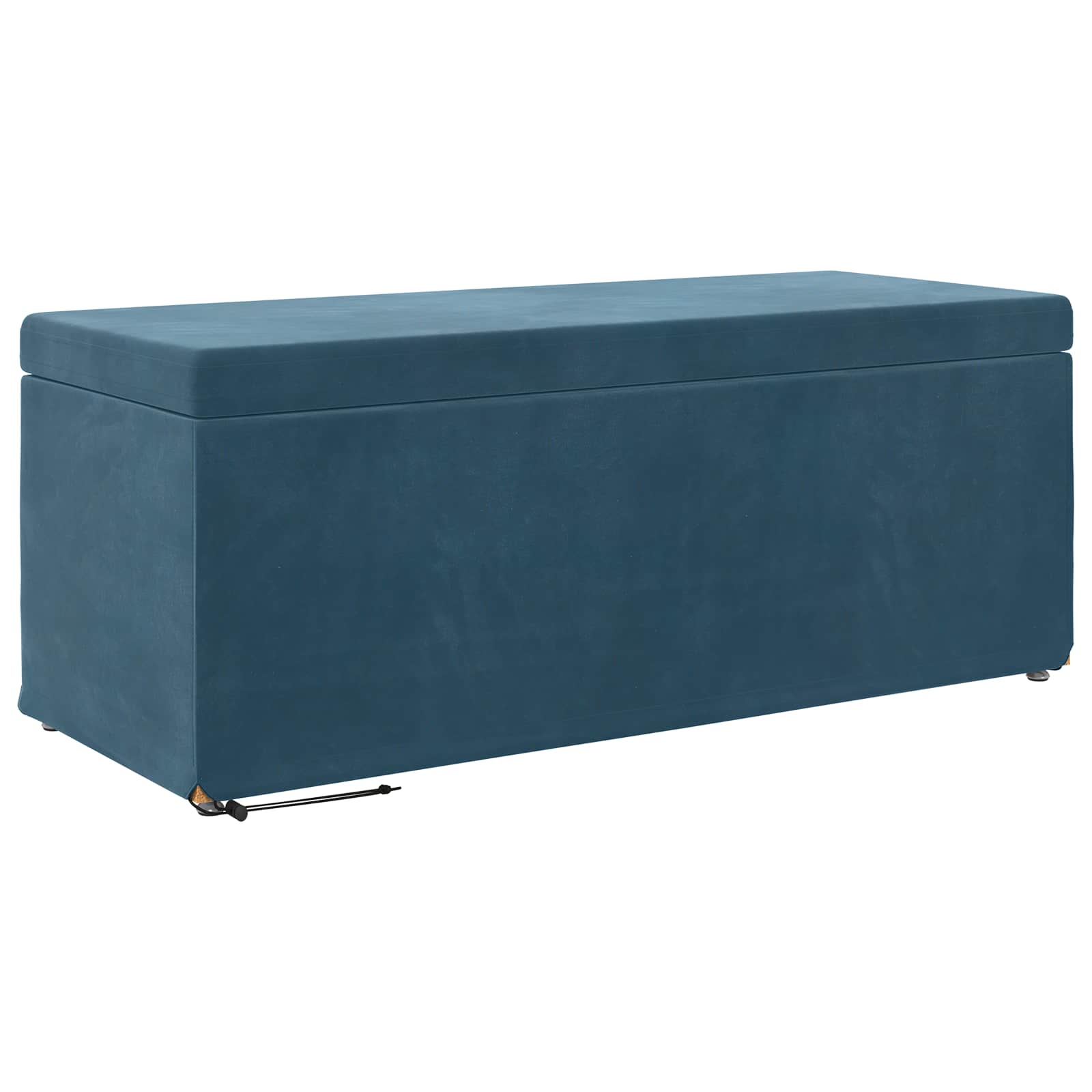 Tabouret Bleu 101 x 41 x 40 cm Velours et Bois Composite - XIOS