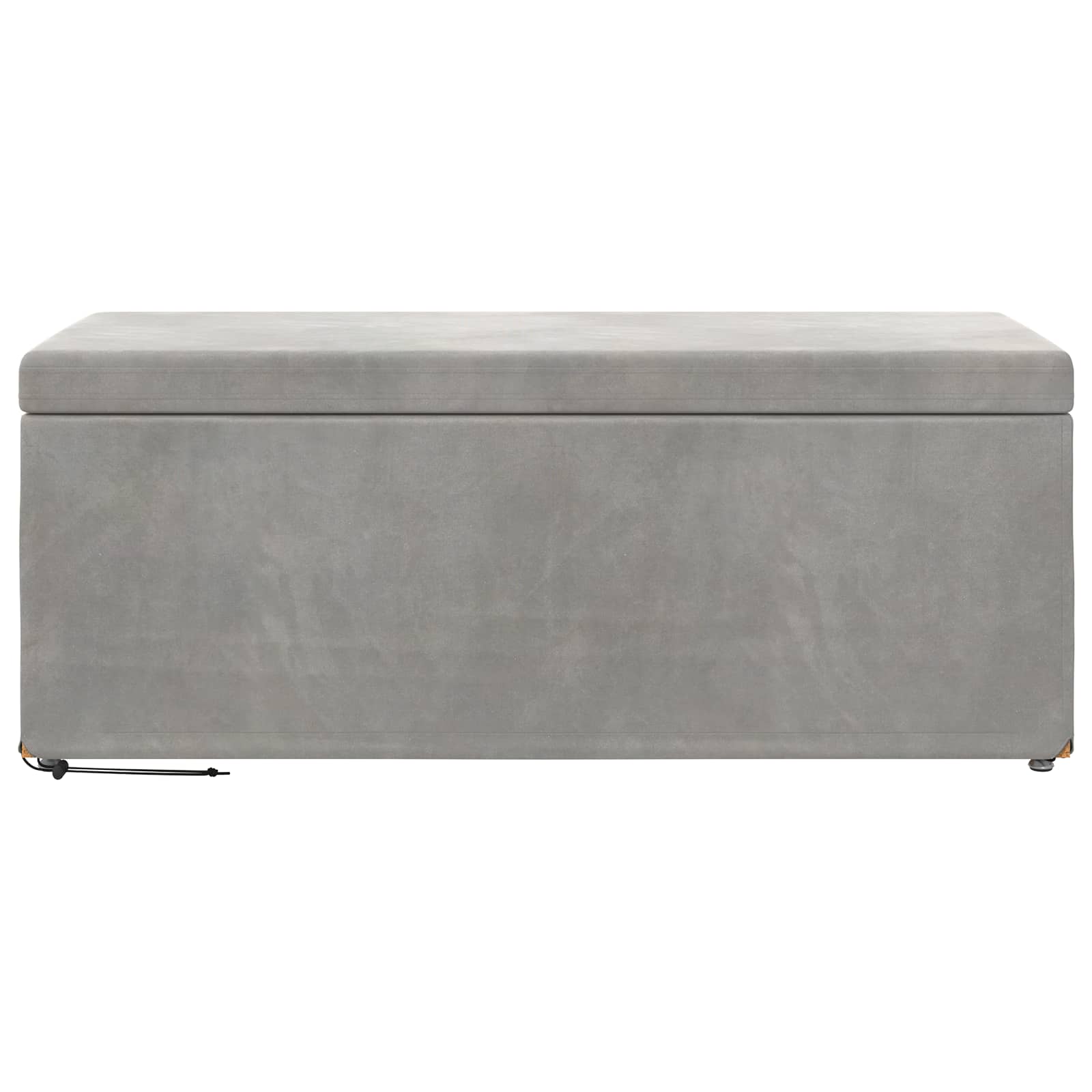 Tabouret Gris clair 101 x 41 x 40 cm Velours et Bois Composite - XIOS