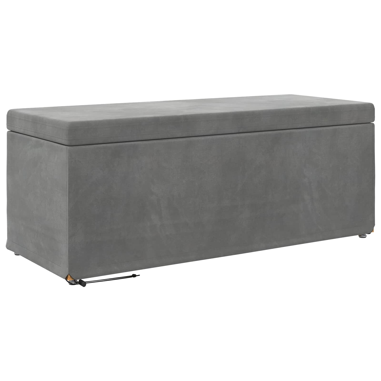 Tabouret Gris foncé 101 x 41 x 40 cm Velours et Bois Composite - XIOS