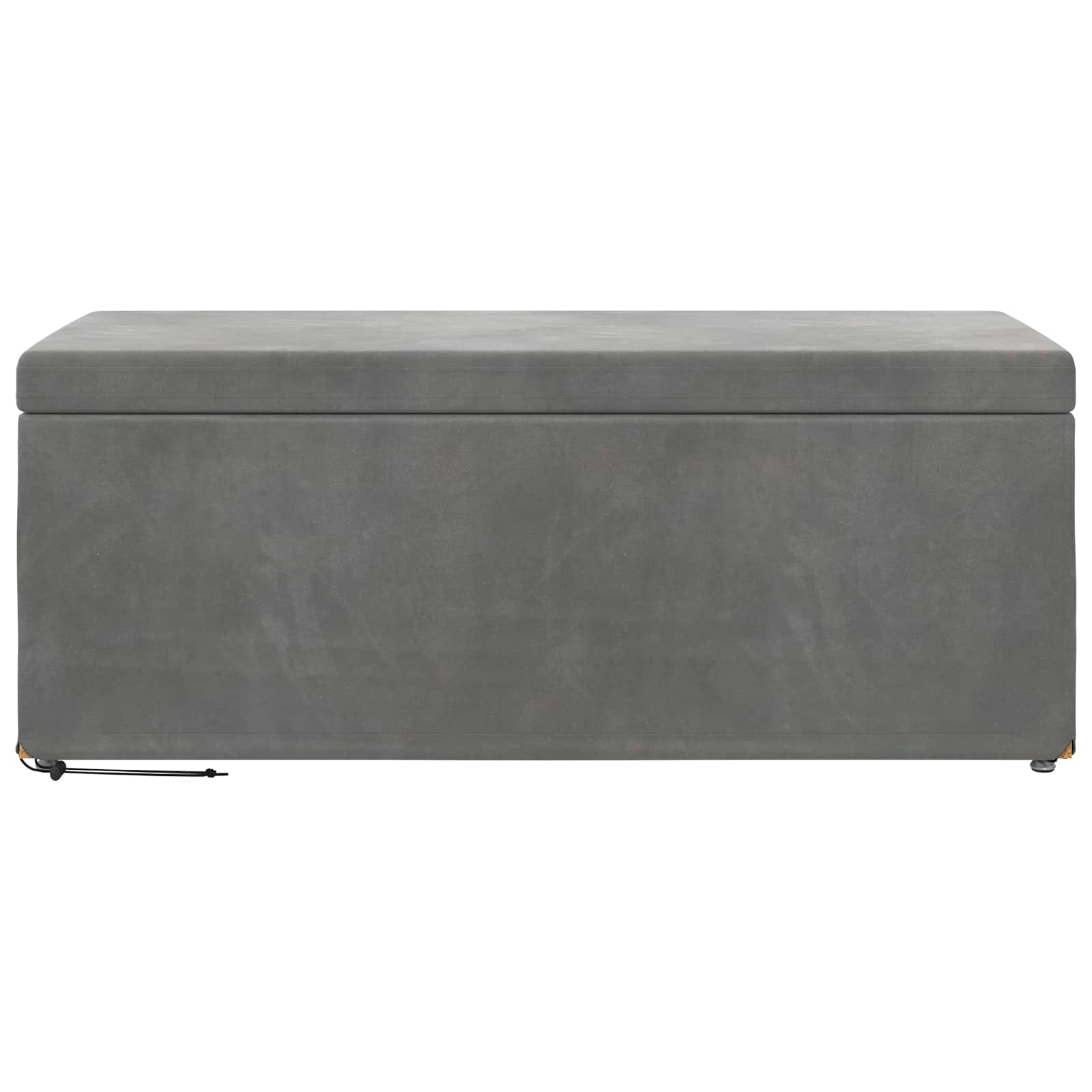 Tabouret Gris foncé 101 x 41 x 40 cm Velours et Bois Composite - XIOS