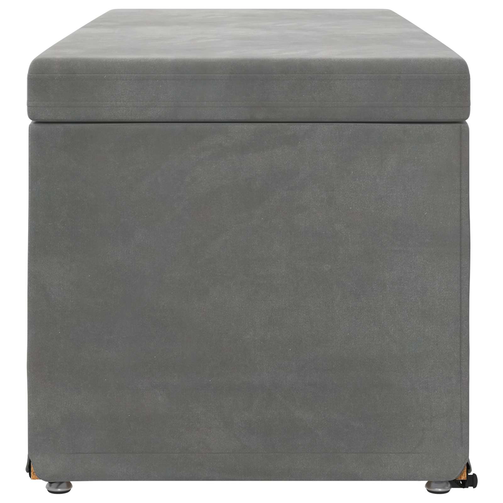 Tabouret Gris foncé 101 x 41 x 40 cm Velours et Bois Composite - XIOS