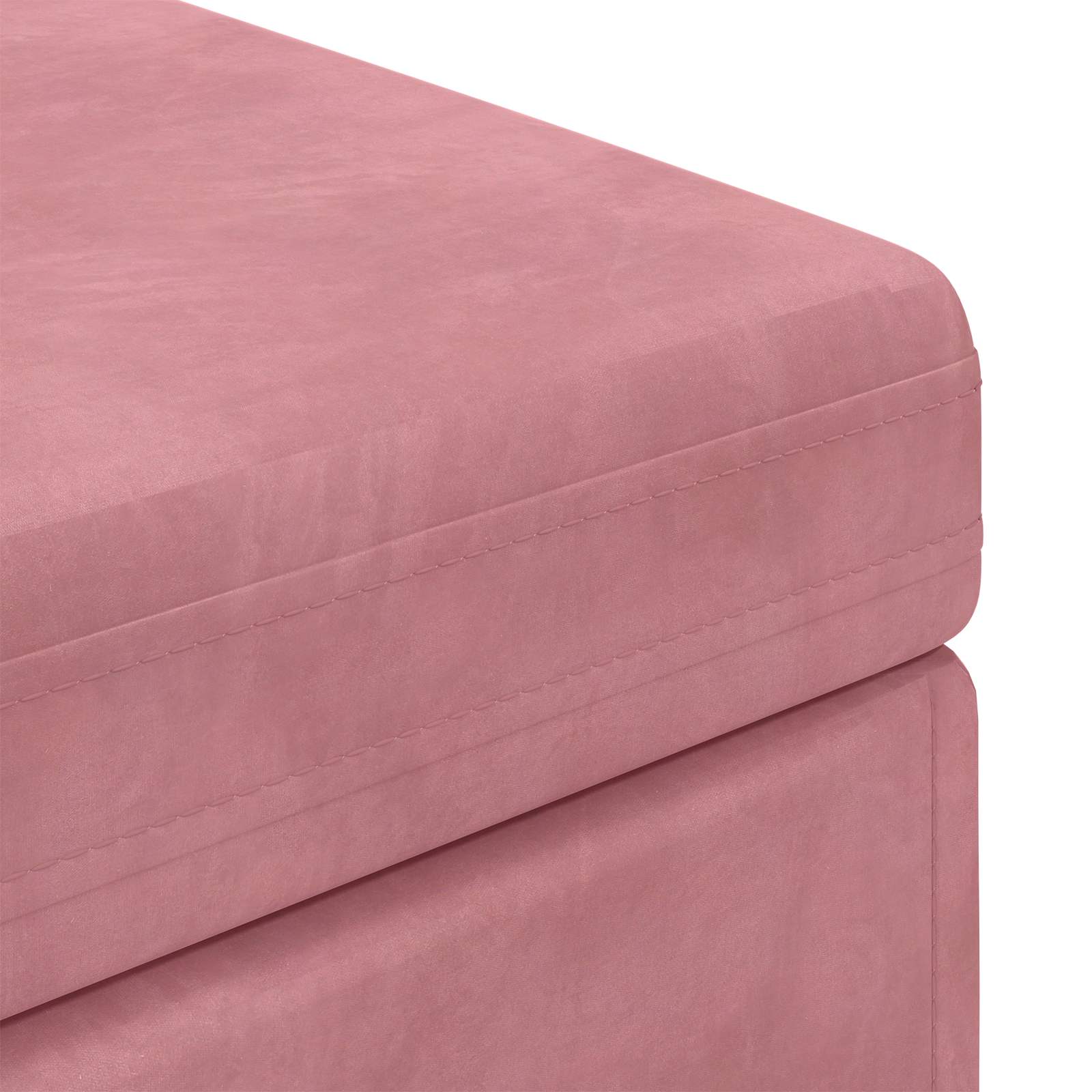 Tabouret Rose 101 x 41 x 40 cm Velours et Bois Composite - XIOS