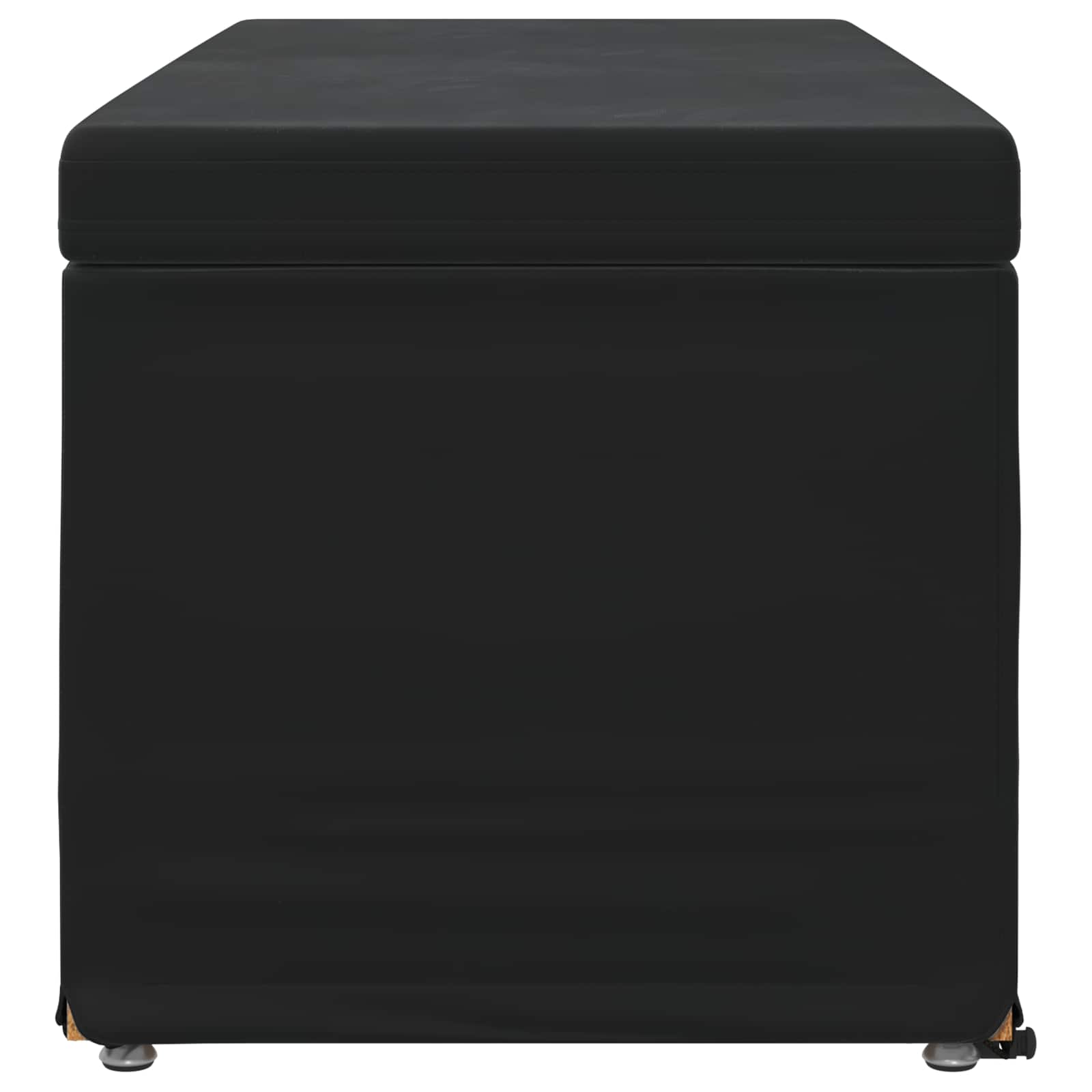 Tabouret Noir 101 x 41 x 40 cm Velours et Bois Composite - XIOS
