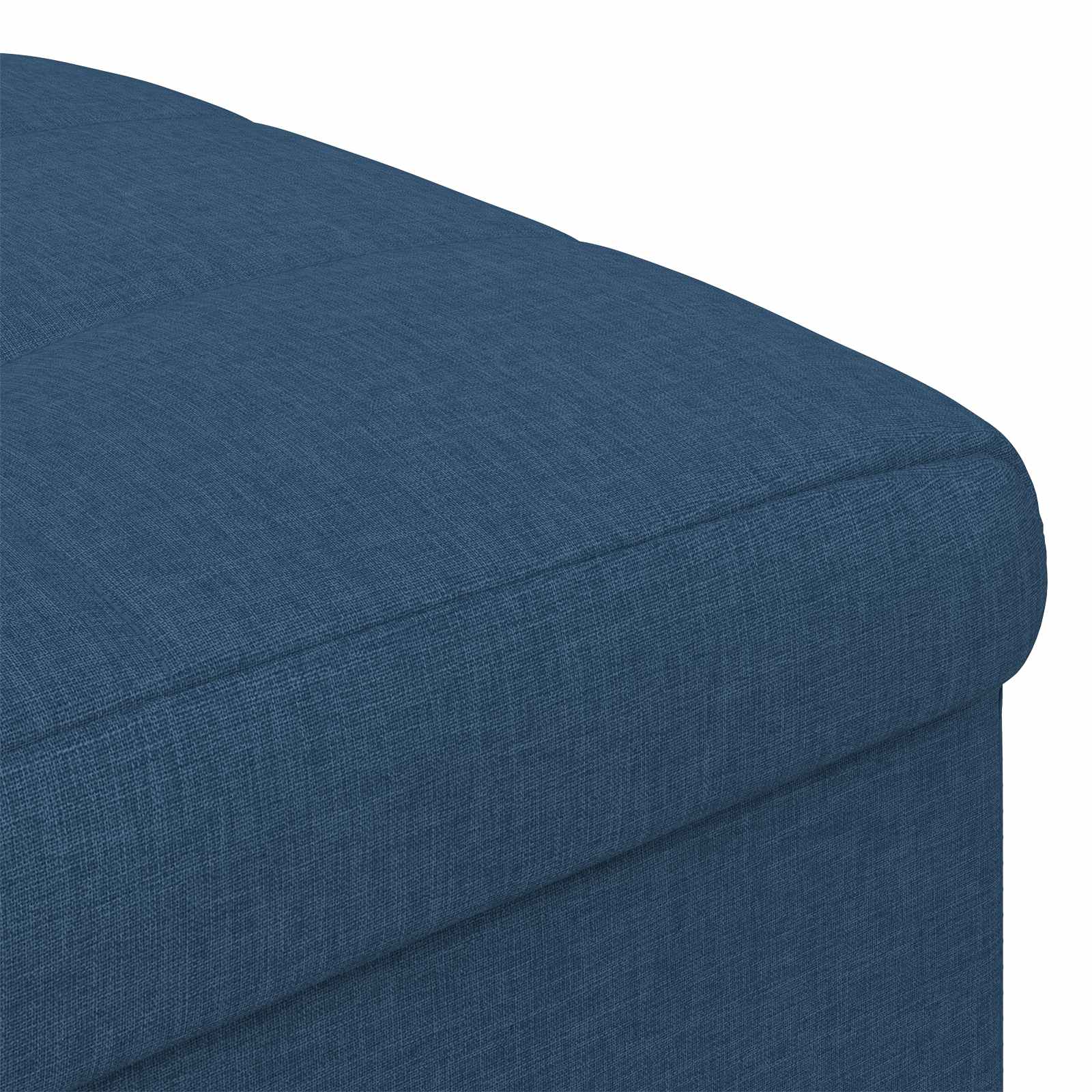 Pouf de rangement avec coussin Bleu 40 x 40 x 45 cm tissu - XIOS