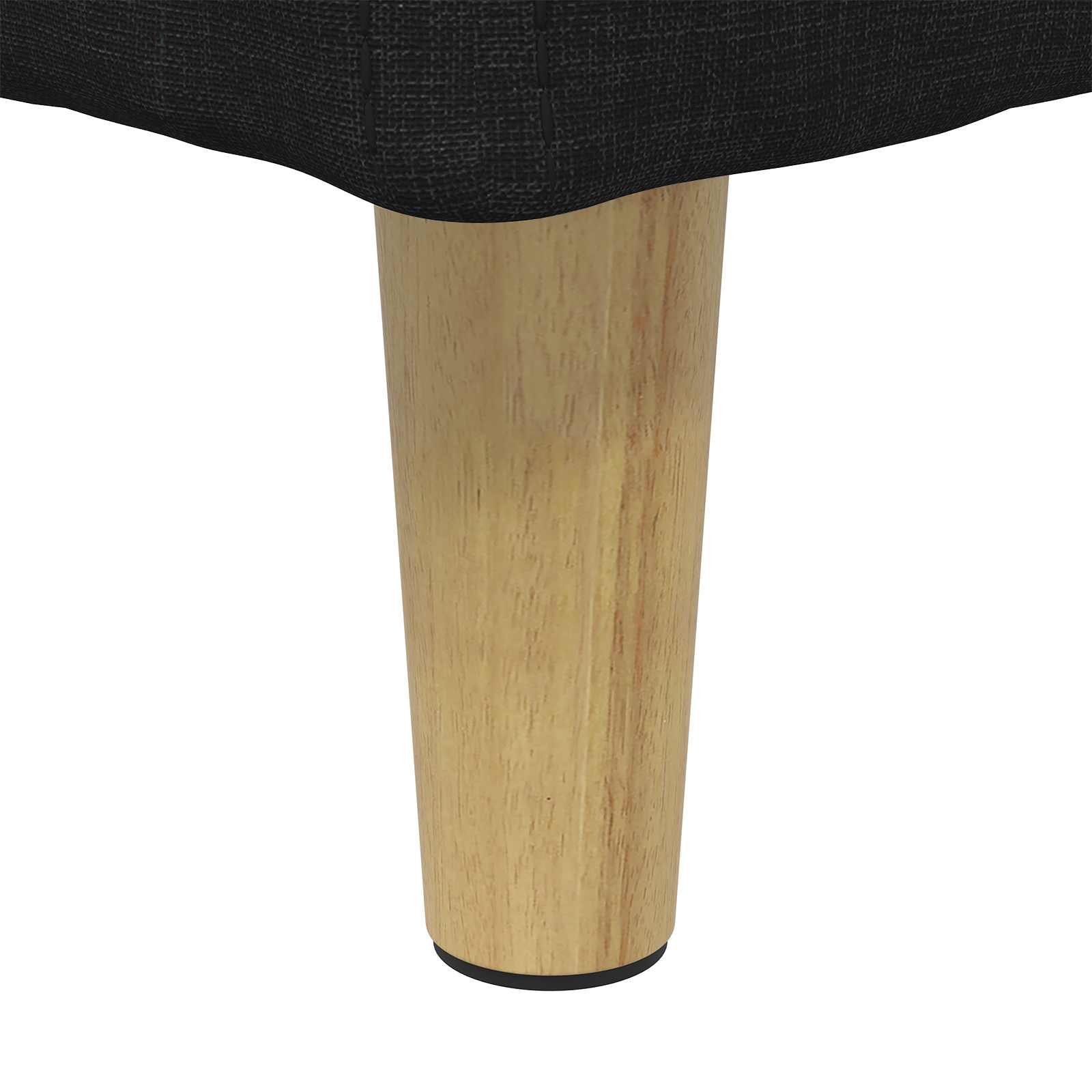 Pouf de rangement avec coussin Noir 60 x 60 x 45 cm tissu - XIOS