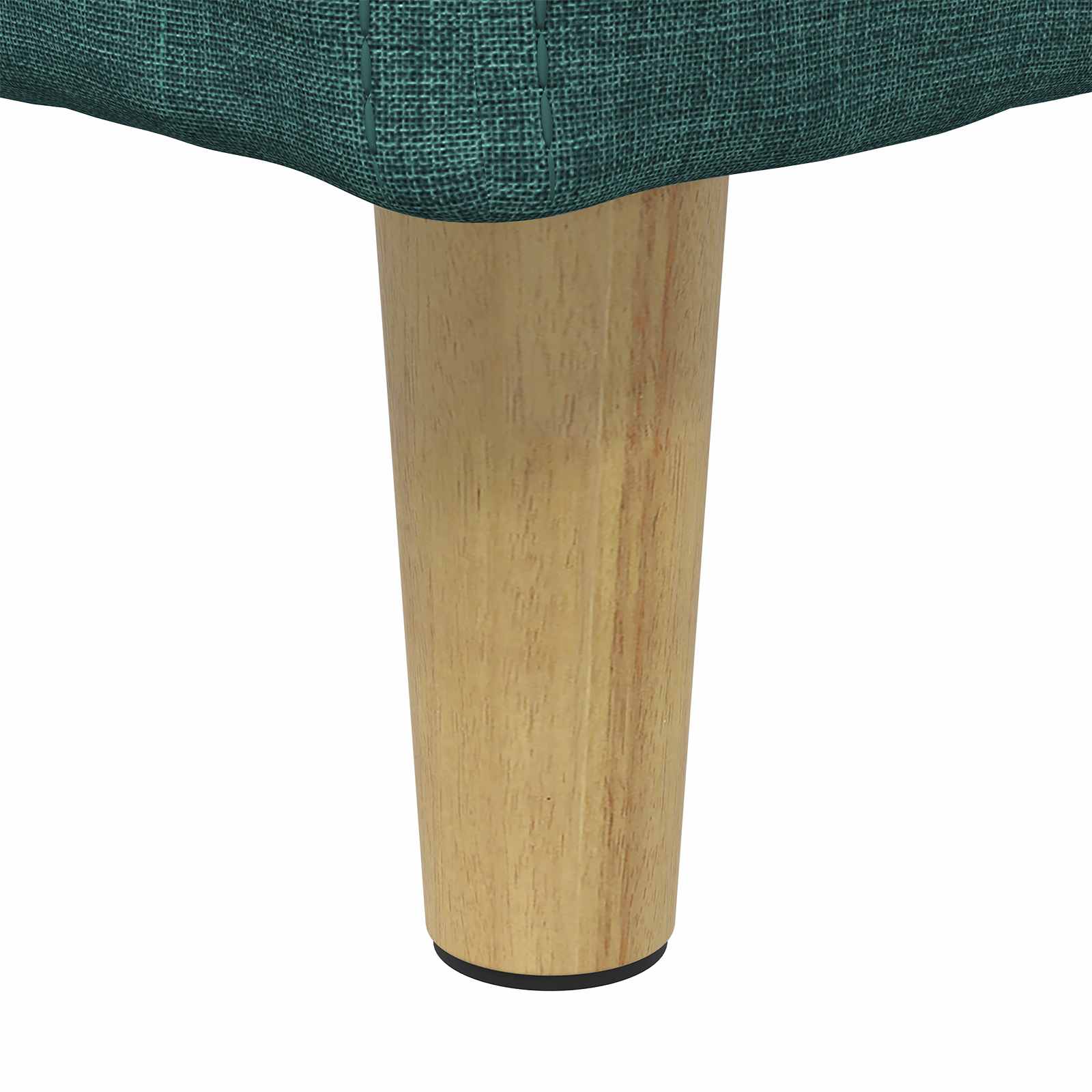 Tabouret bouton avec coussin Vert foncé 80 x 80 x 45 cm tissu - XIOS