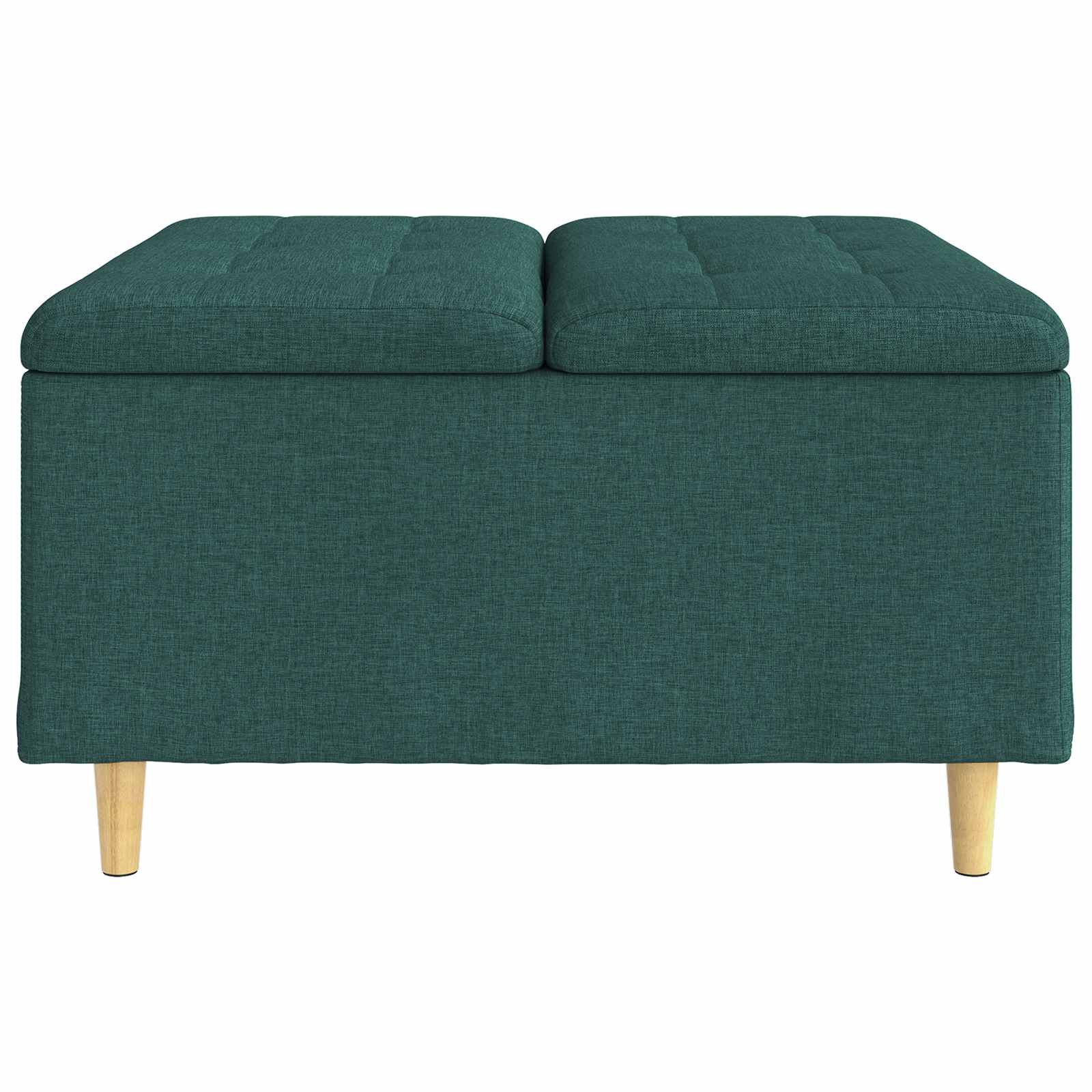 Tabouret bouton avec coussin Vert foncé 80 x 80 x 45 cm tissu - XIOS