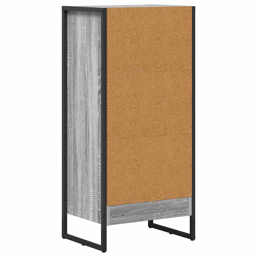 Bibliothèque Gris Sonoma 40 x 30 x 86,5 cm Bois d'ingénierie - XIOS