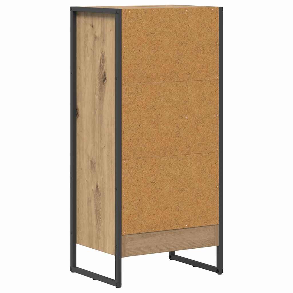 Bibliothèque Chêne artisan 80 x 30 x 155 cm Bois d'ingénierie - XIOS