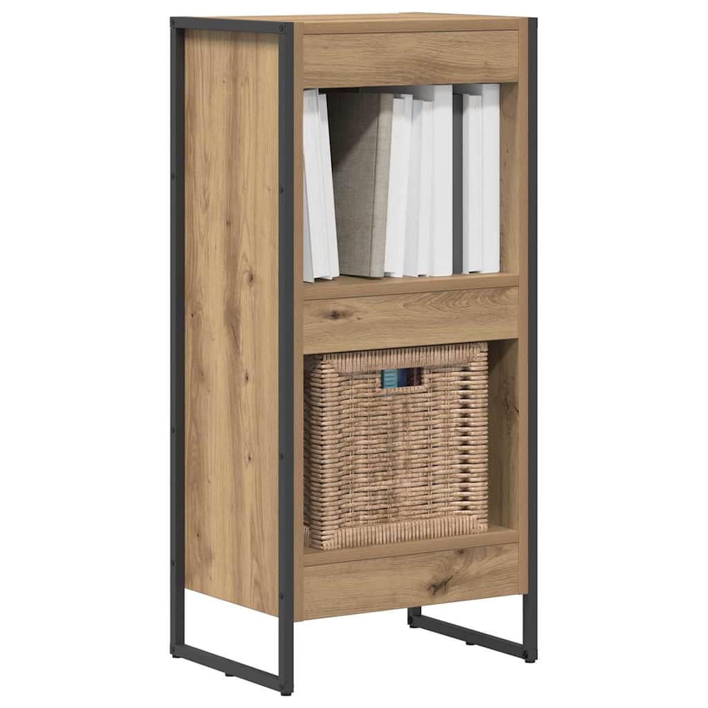 Bibliothèque Chêne artisan 80 x 30 x 155 cm Bois d'ingénierie - XIOS