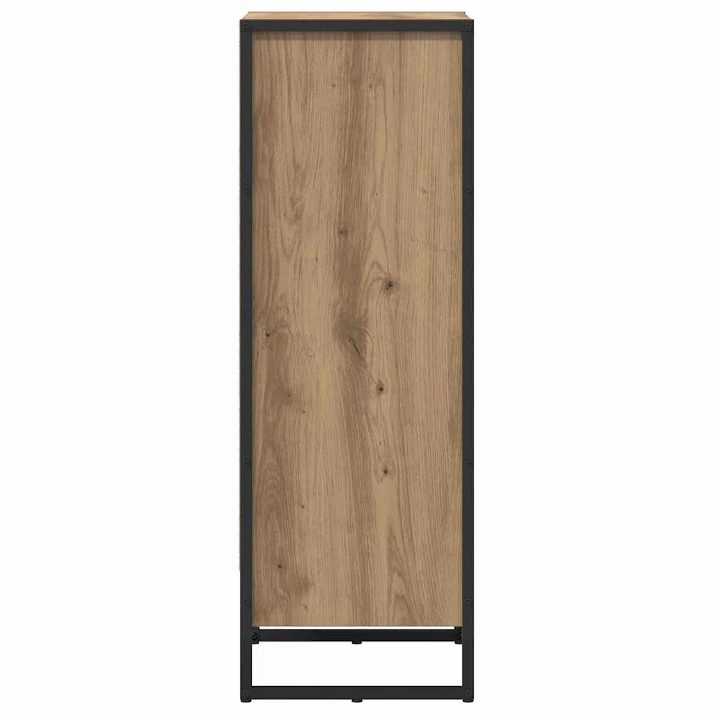 Bibliothèque Chêne artisan 80 x 30 x 155 cm Bois d'ingénierie - XIOS