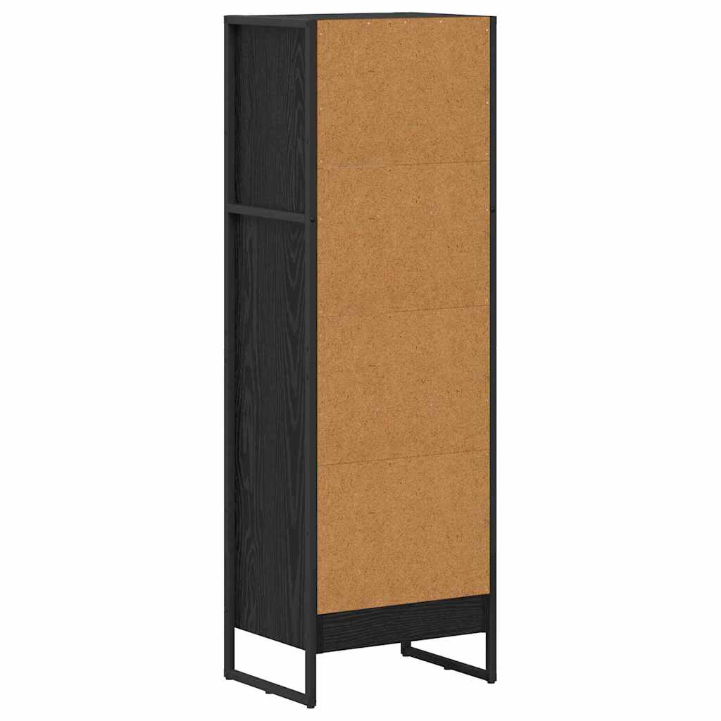 Bibliothèque Chêne noir 80 x 30 x 155 cm Bois d'ingénierie - XIOS