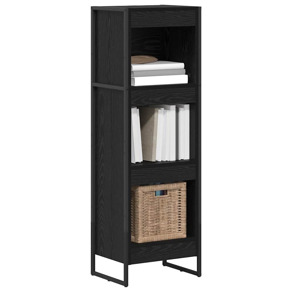 Bibliothèque Chêne noir 80 x 30 x 155 cm Bois d'ingénierie - XIOS
