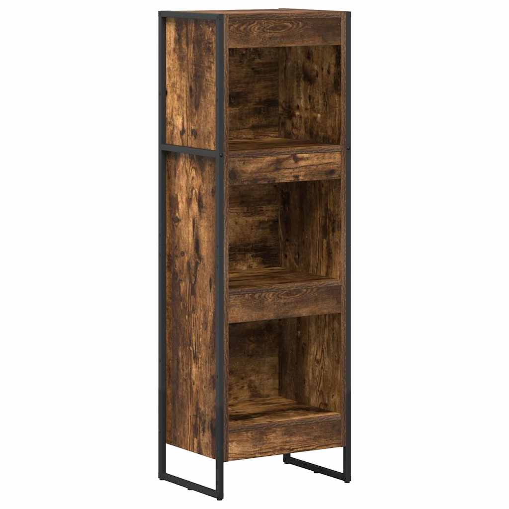Bibliothèque Chêne Fumé 80 x 30 x 155 cm Bois d'ingénierie - XIOS