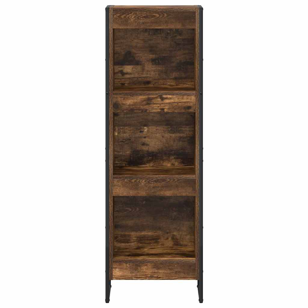 Bibliothèque Chêne Fumé 80 x 30 x 155 cm Bois d'ingénierie - XIOS