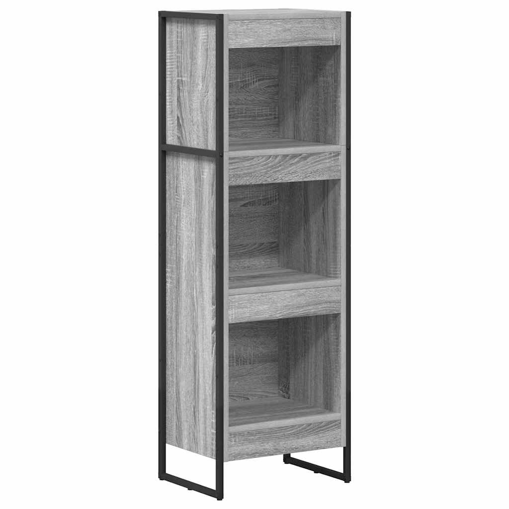 Bibliothèque Gris Sonoma 80 x 30 x 155 cm Bois d'ingénierie - XIOS