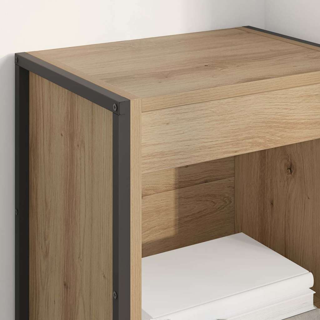 Bibliothèque Chêne artisan 80 x 30 x 155 cm Bois d'ingénierie - XIOS