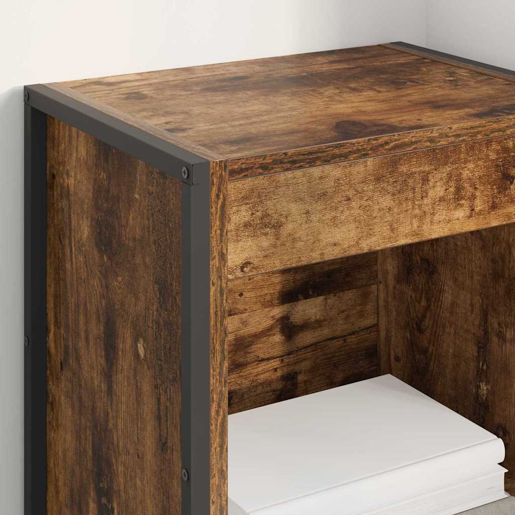 Bibliothèque Chêne Fumé 80 x 30 x 155 cm Bois d'ingénierie - XIOS