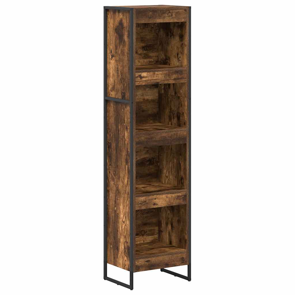 Bibliothèque Chêne Fumé 80 x 30 x 155 cm Bois d'ingénierie - XIOS