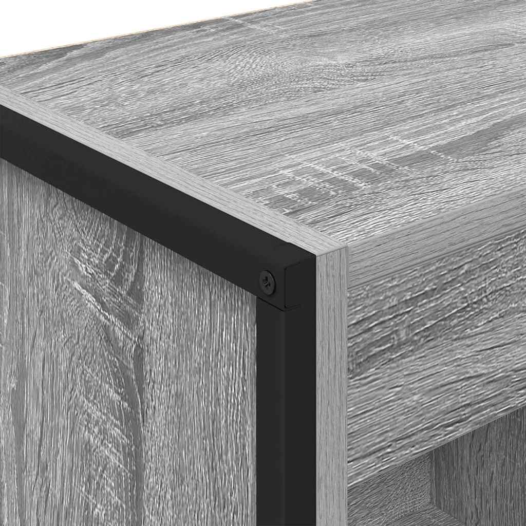 Bibliothèque Gris Sonoma 80 x 30 x 155 cm Bois d'ingénierie - XIOS