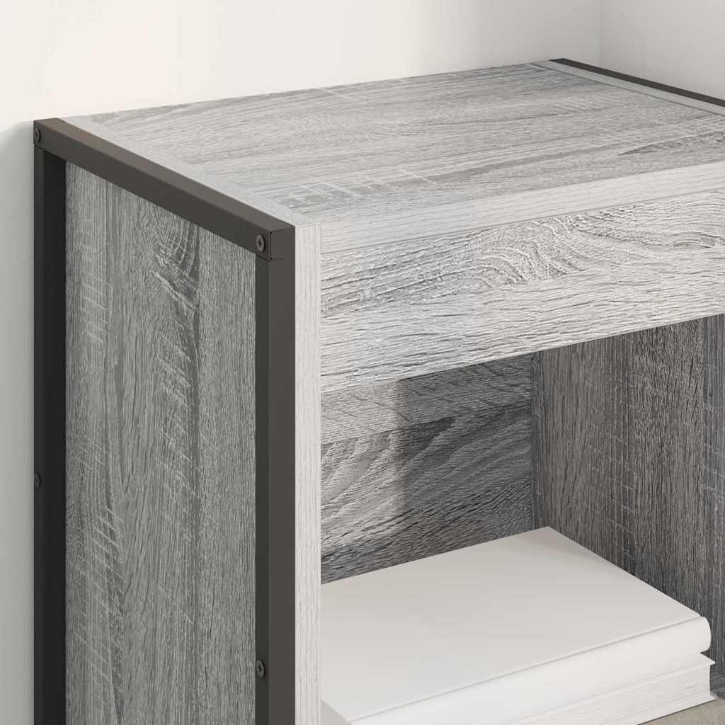 Bibliothèque Gris Sonoma 80 x 30 x 155 cm Bois d'ingénierie - XIOS