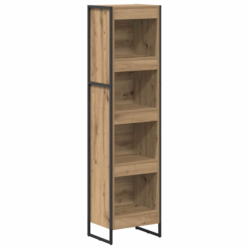 Bibliothèque Chêne artisan 80 x 30 x 155 cm Bois d'ingénierie - XIOS