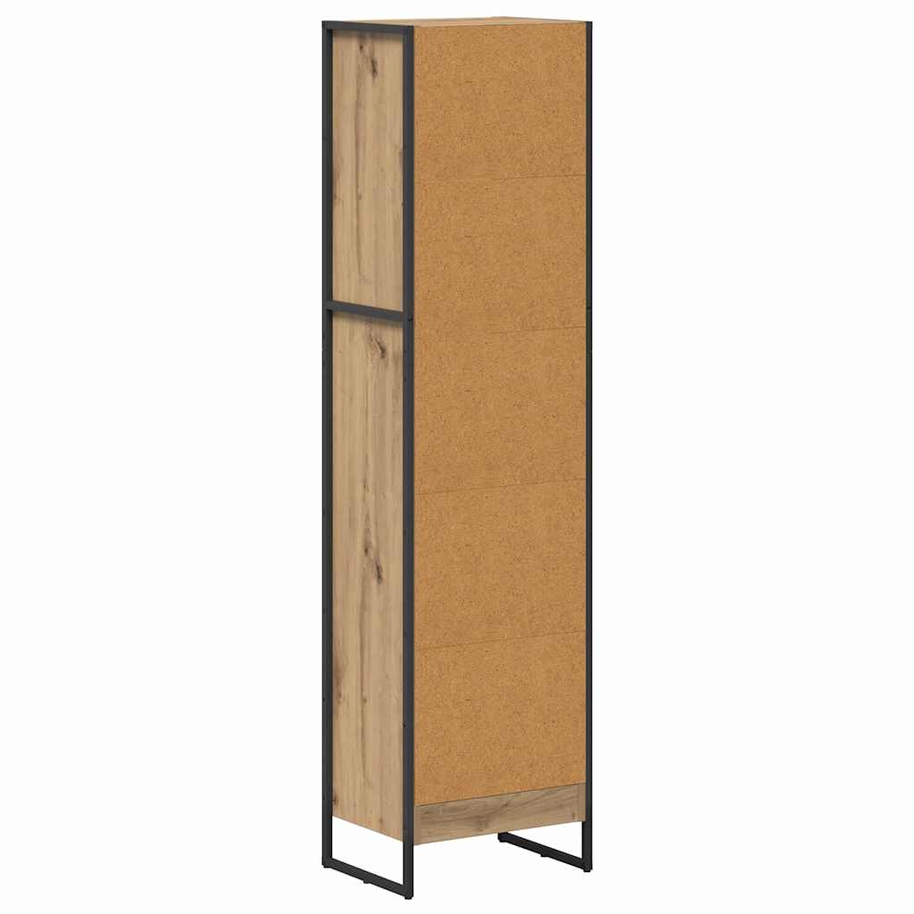 Bibliothèque Chêne artisan 80 x 30 x 155 cm Bois d'ingénierie - XIOS