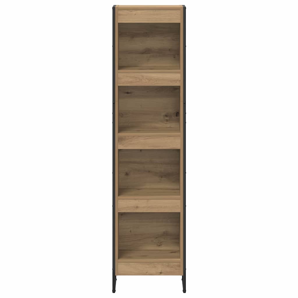 Bibliothèque Chêne artisan 80 x 30 x 155 cm Bois d'ingénierie - XIOS