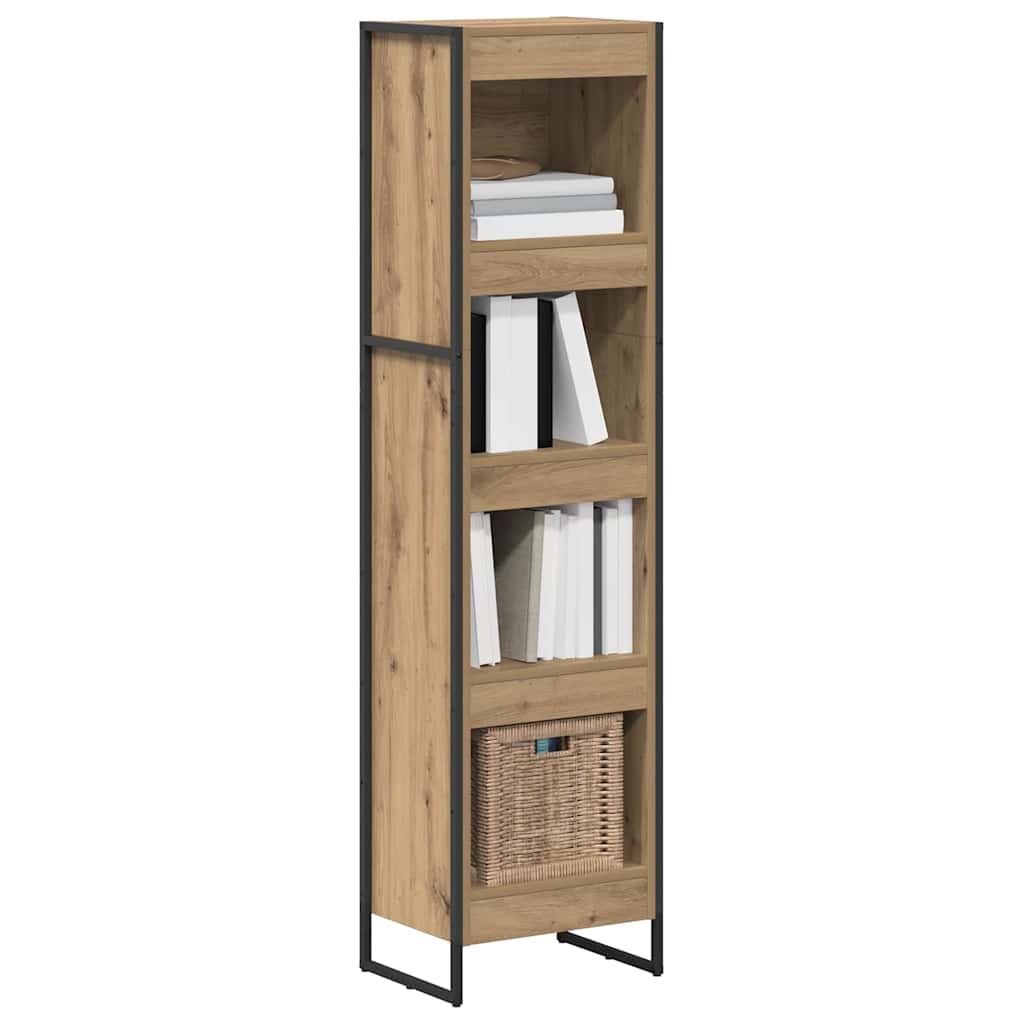 Bibliothèque Chêne artisan 80 x 30 x 155 cm Bois d'ingénierie - XIOS