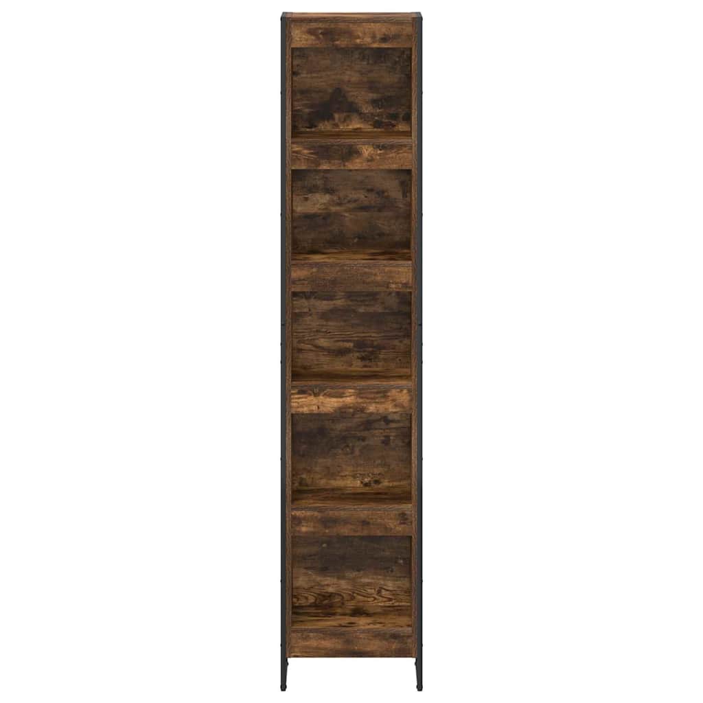 Bibliothèque Chêne Fumé 80 x 30 x 155 cm Bois d'ingénierie - XIOS
