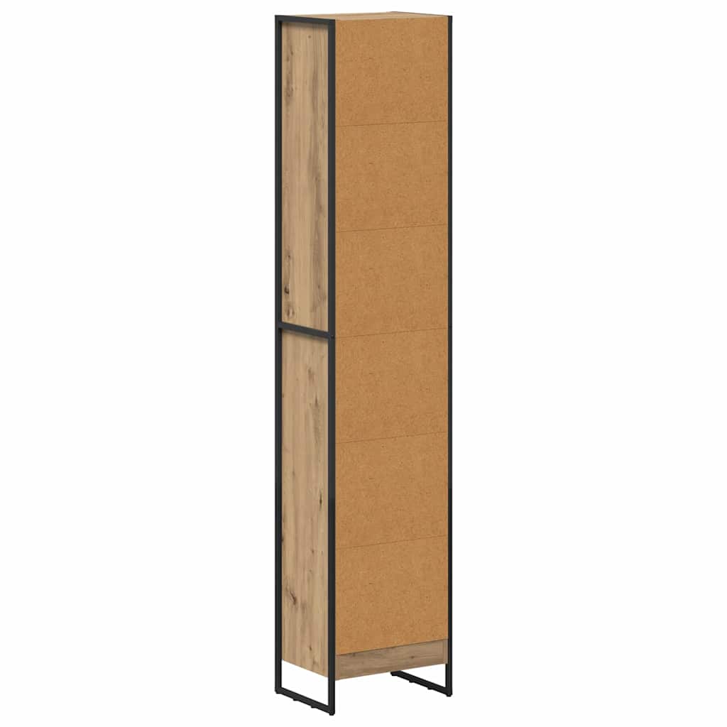 Bibliothèque Chêne artisan 80 x 30 x 155 cm Bois d'ingénierie - XIOS