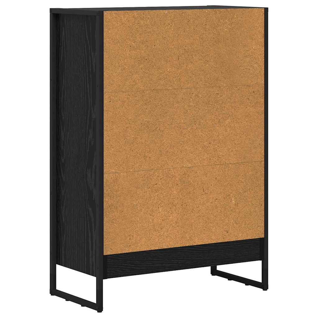 Bibliothèque Chêne noir 80 x 30 x 155 cm Bois d'ingénierie - XIOS