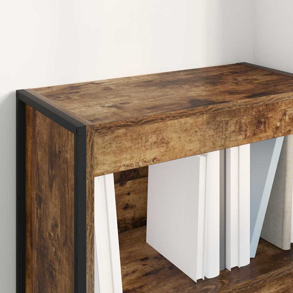 Bibliothèque Chêne Fumé 80 x 30 x 155 cm Bois d'ingénierie - XIOS