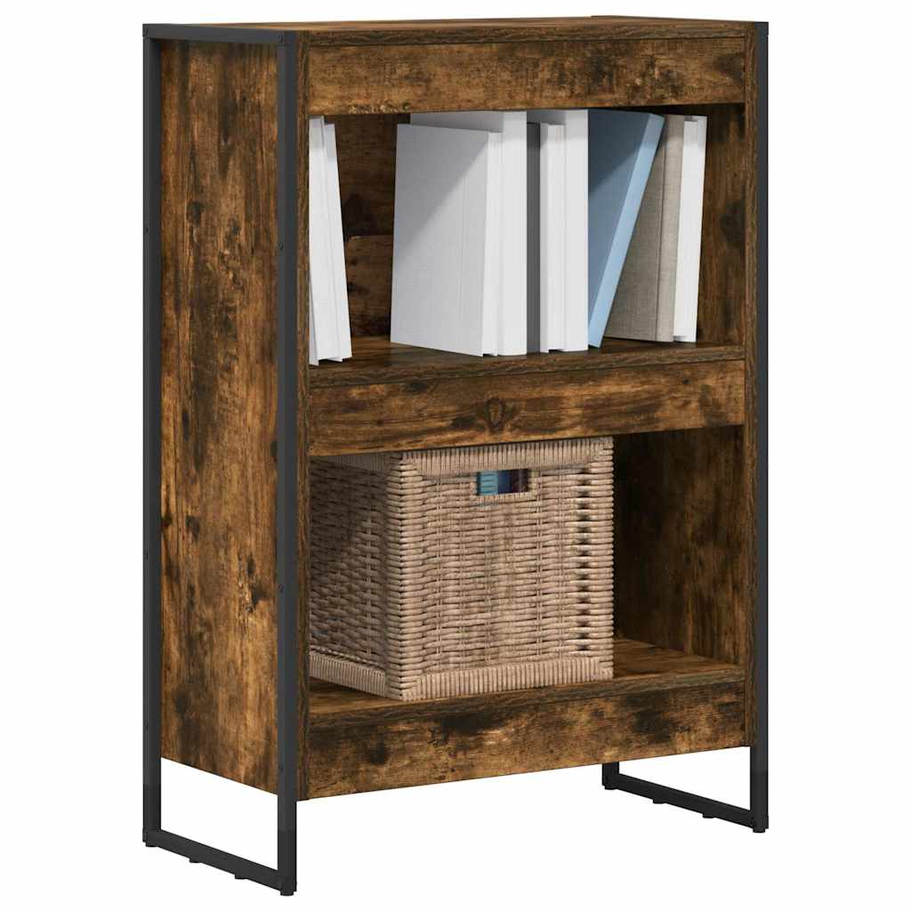 Bibliothèque Chêne Fumé 80 x 30 x 155 cm Bois d'ingénierie - XIOS