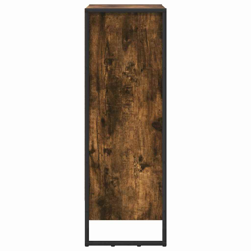 Bibliothèque Chêne Fumé 80 x 30 x 155 cm Bois d'ingénierie - XIOS
