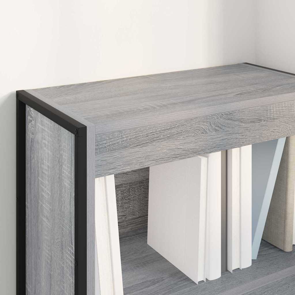 Bibliothèque Gris Sonoma 80 x 30 x 155 cm Bois d'ingénierie - XIOS