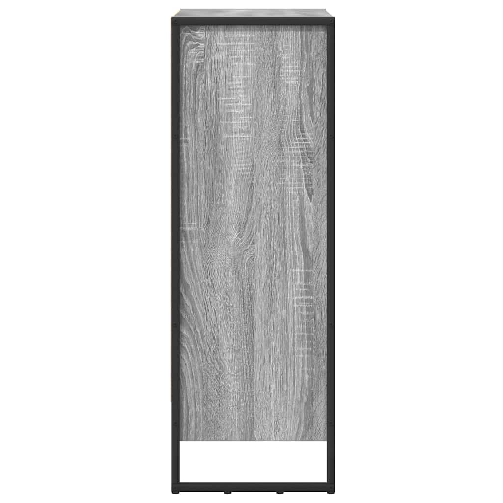 Bibliothèque Gris Sonoma 80 x 30 x 155 cm Bois d'ingénierie - XIOS