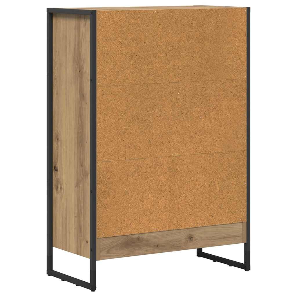 Bibliothèque Chêne artisan 80 x 30 x 155 cm Bois d'ingénierie - XIOS