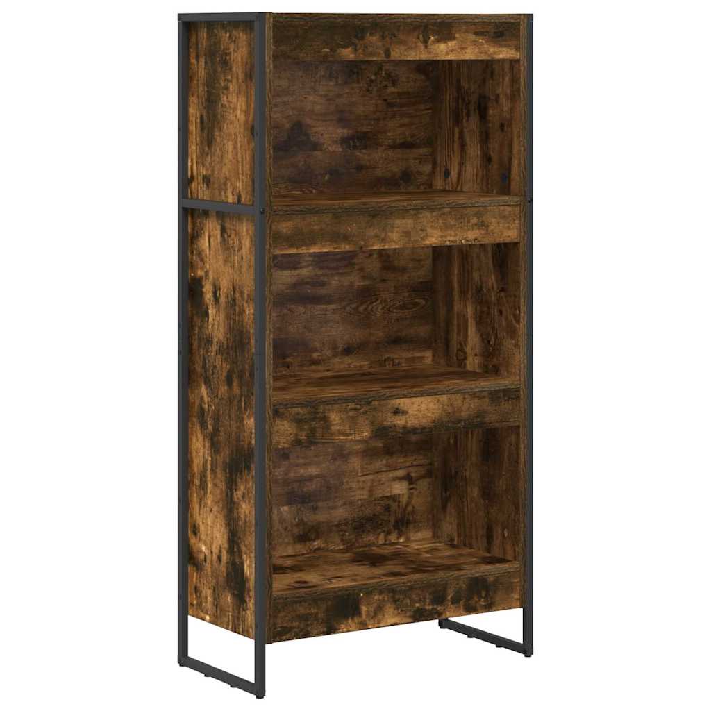 Bibliothèque Chêne Fumé 80 x 30 x 155 cm Bois d'ingénierie - XIOS