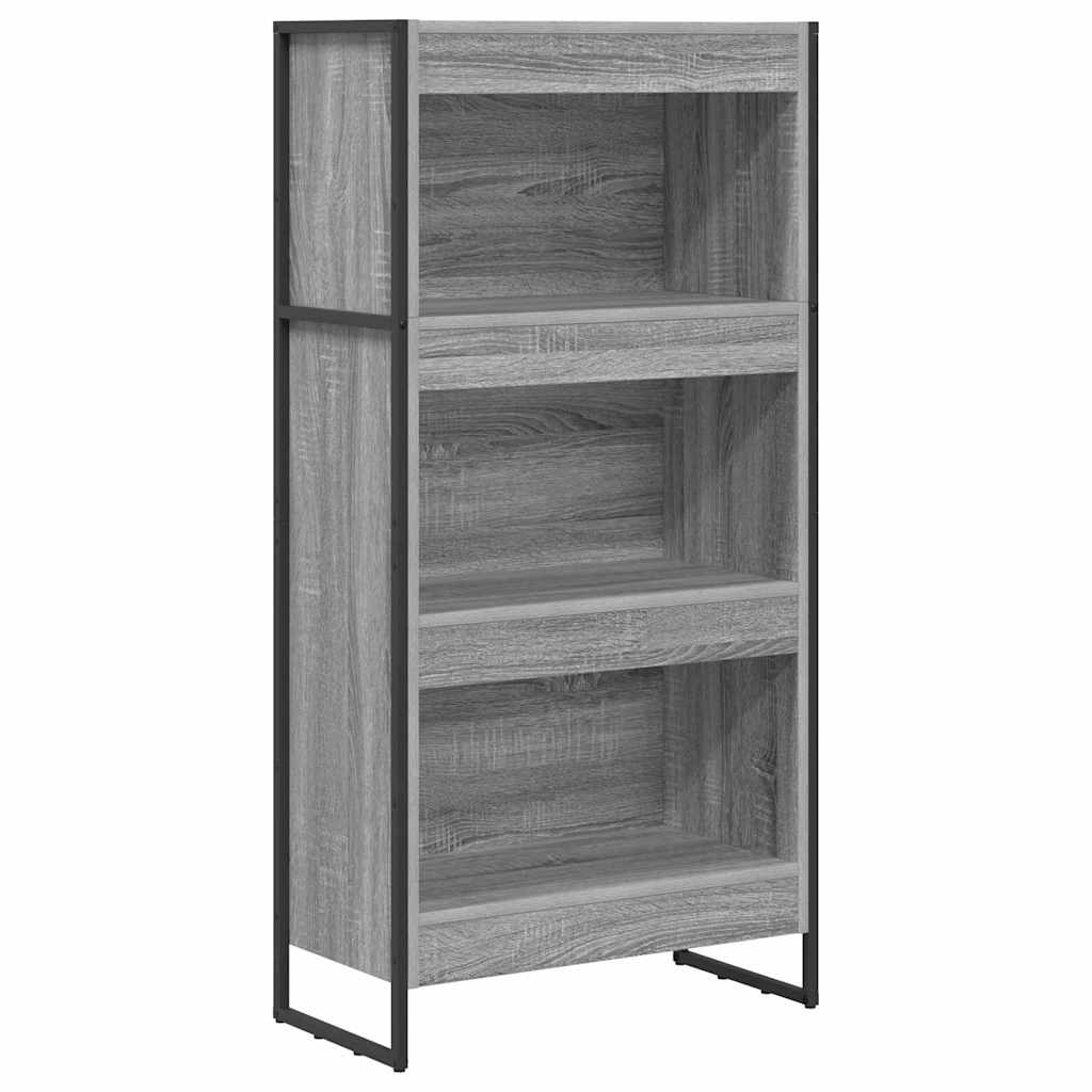 Bibliothèque Gris Sonoma 80 x 30 x 155 cm Bois d'ingénierie - XIOS