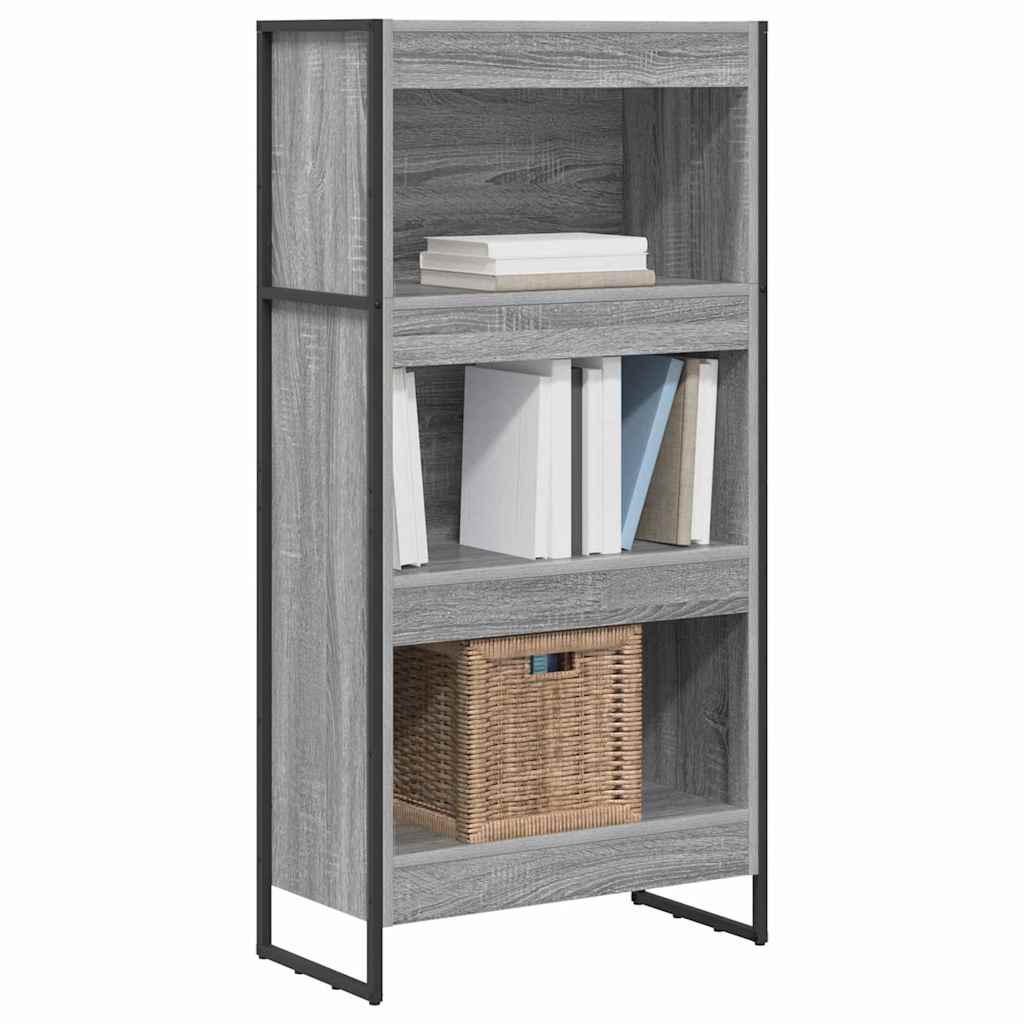 Bibliothèque Gris Sonoma 80 x 30 x 155 cm Bois d'ingénierie - XIOS