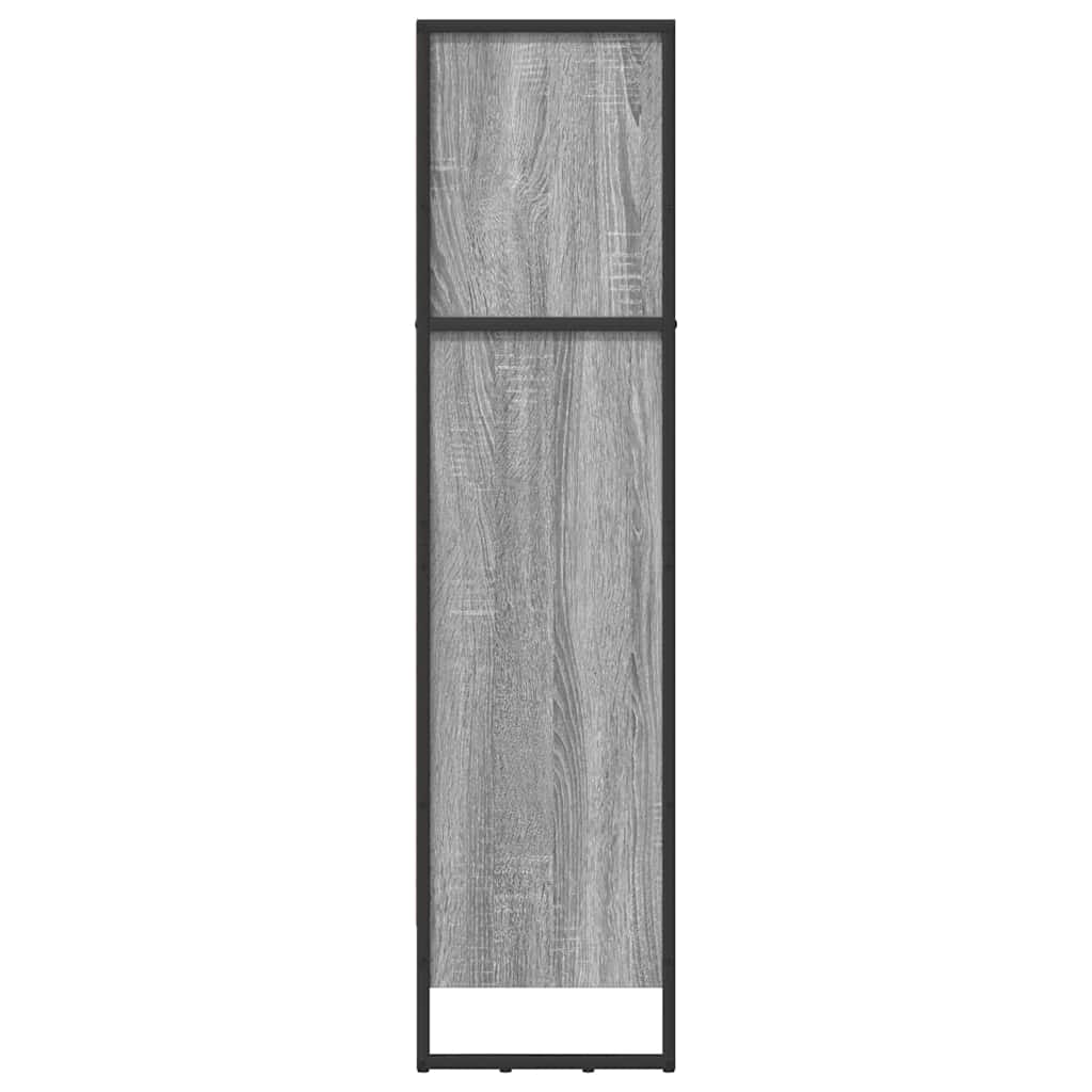 Bibliothèque Gris Sonoma 80 x 30 x 155 cm Bois d'ingénierie - XIOS