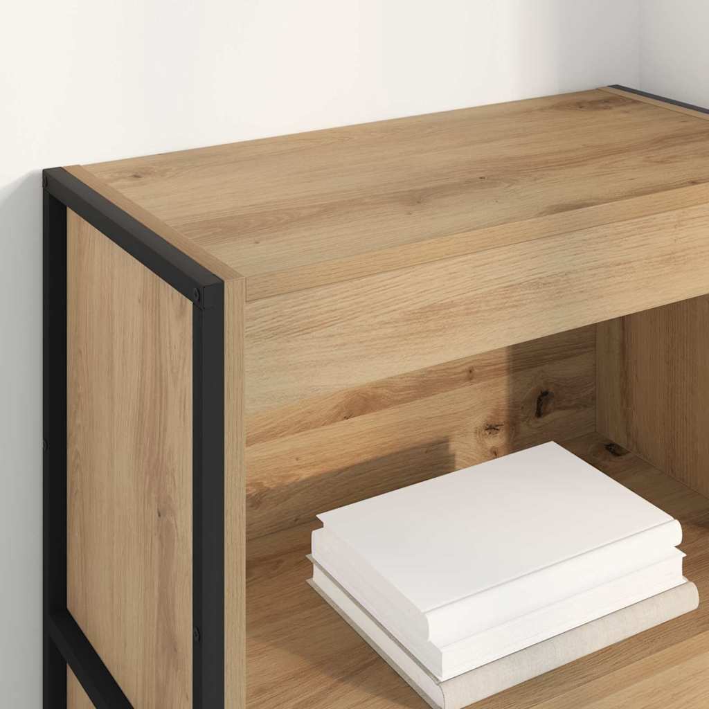 Bibliothèque Chêne artisan 80 x 30 x 155 cm Bois d'ingénierie - XIOS